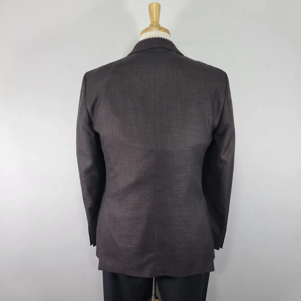 Tommy‎ Hilfiger Men's Sport Coat Blazer Two Button Dark Brown Poly Blend 40R